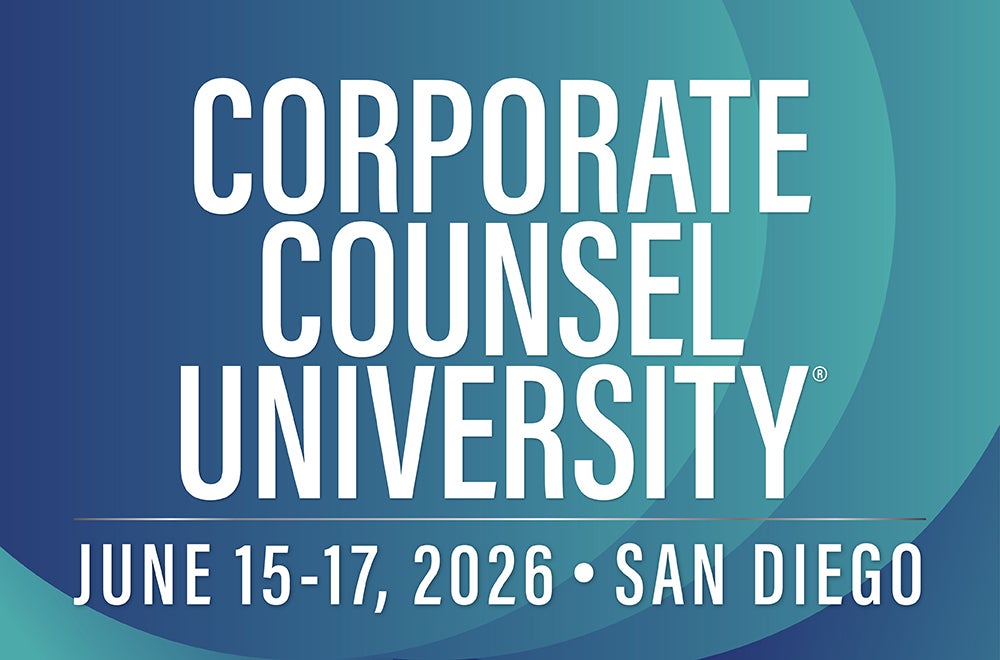Corporate Counsel University June 15-17, 2026 San Diego