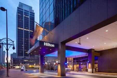 hilton denver city center front entrance