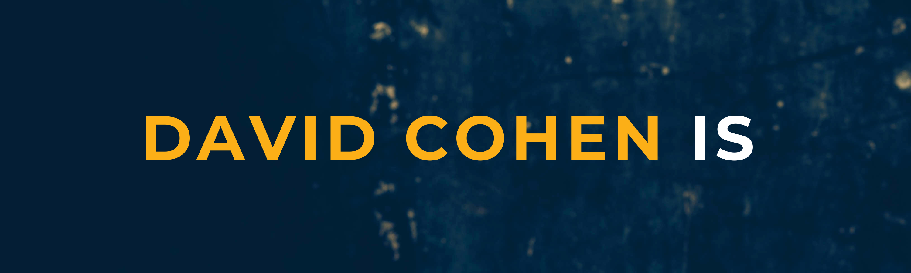 David Cohen is