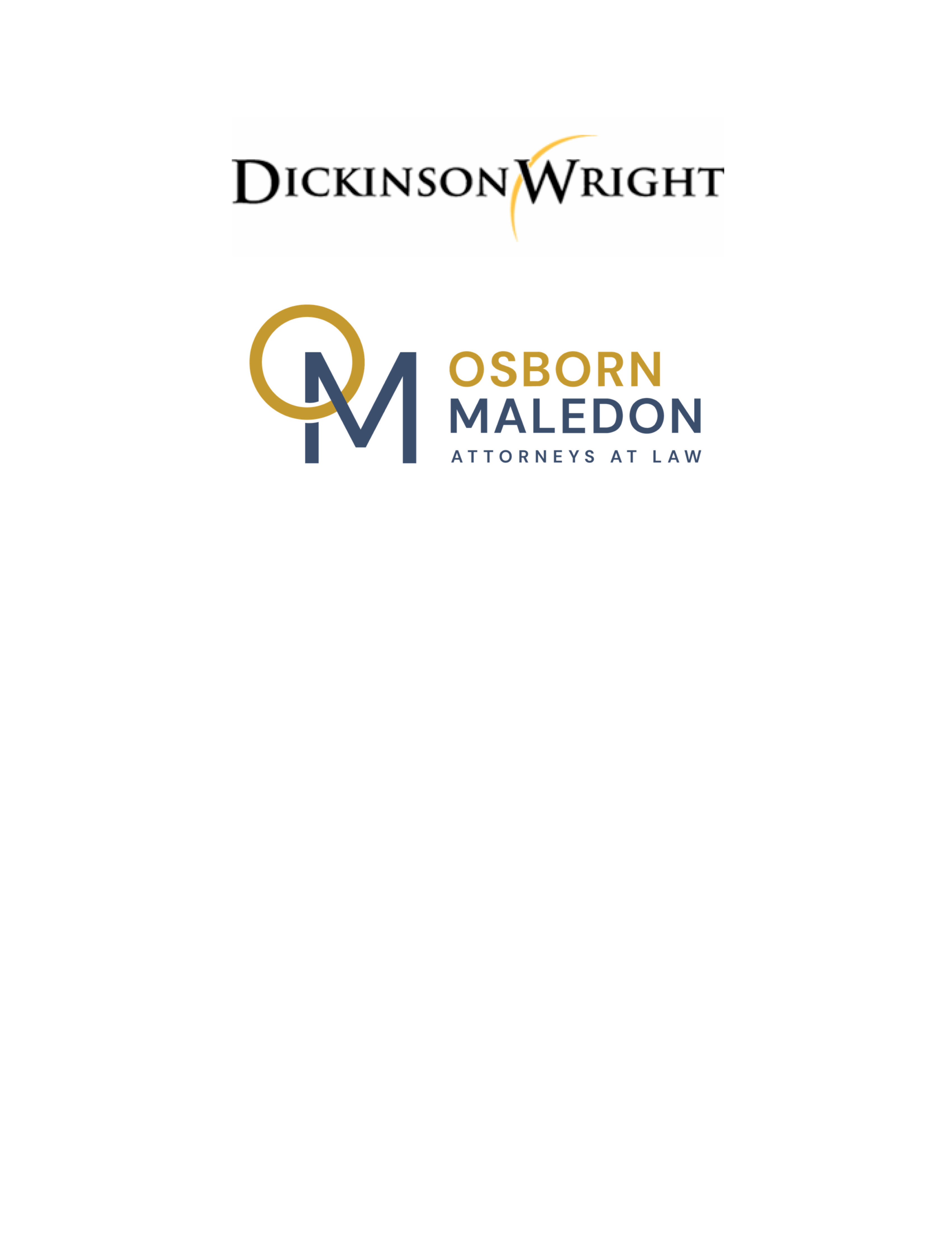 Dickinson Wright and Osborn Maledon Logos