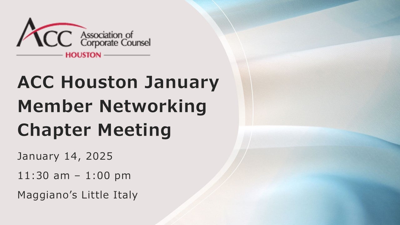 January Chapter Meeting