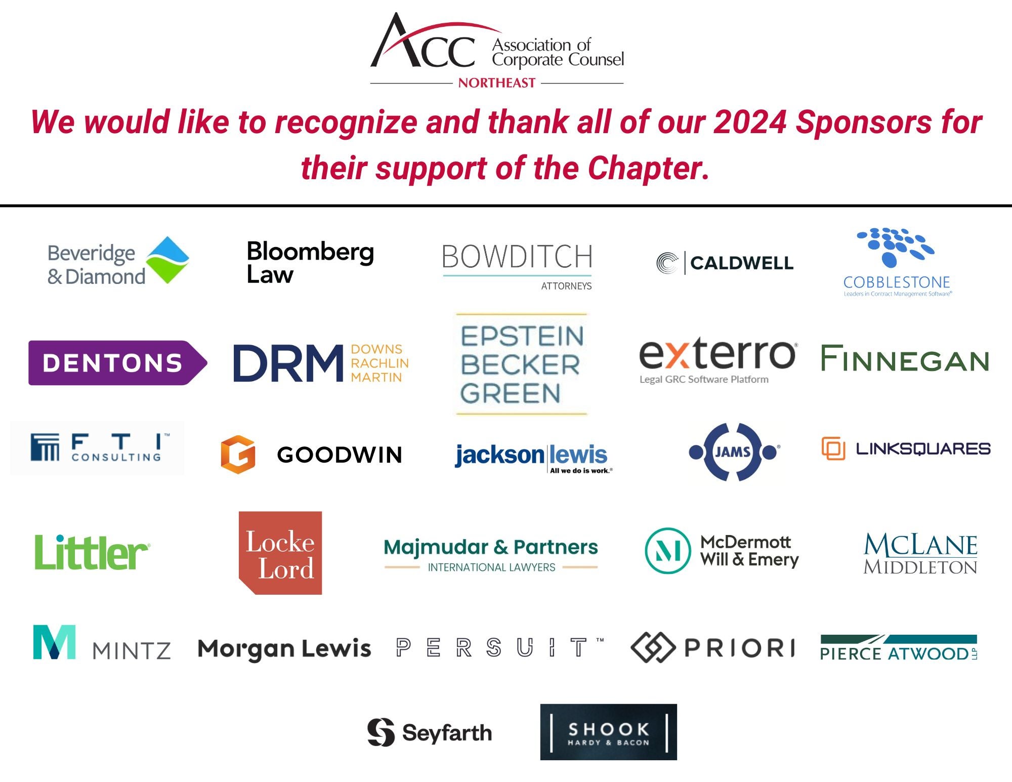 ACCNE 2024 Sponsors