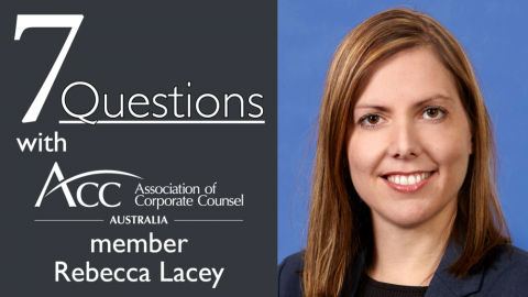 7 Questions with ACC Australia member, Rebecca Lacey, Legal Director, Australia & New Zealand, Pfizer Australia